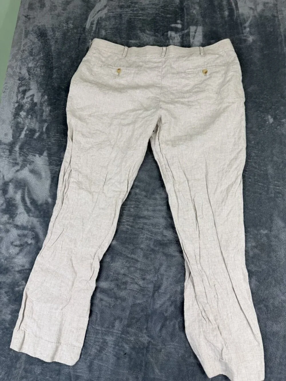 Cubavera Mens Beige Flat Front Slacks 36x32